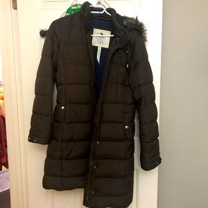 Abercrombie Women brown winter jacket Medium